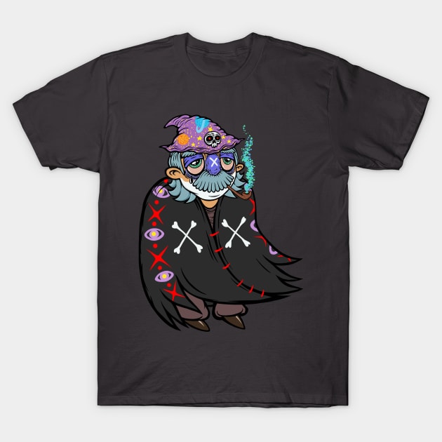 The Lonely Necromancer T-Shirt by flynnryanart